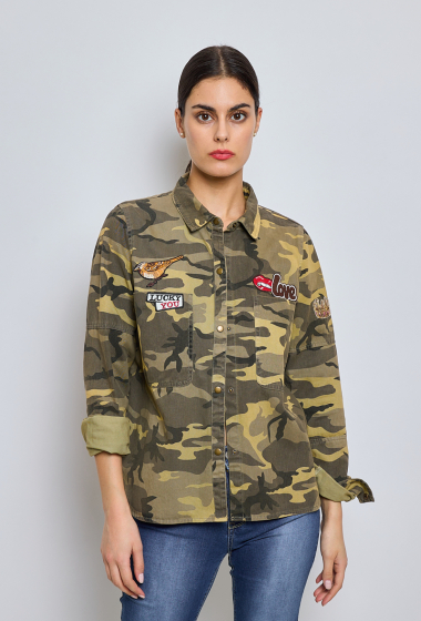 Wholesaler Ky Création - Military shirt with patches