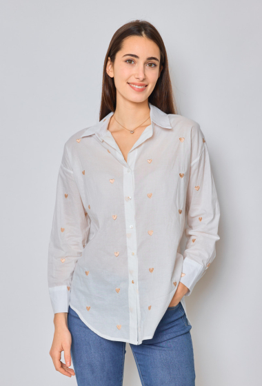 Wholesaler Ky Création - Plain shirt with heart