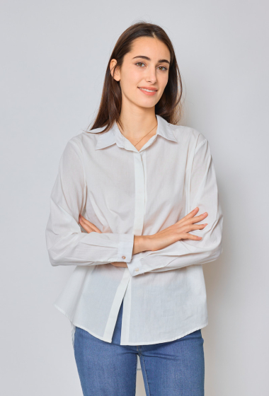 Wholesaler Ky Création - Plain cotton shirt