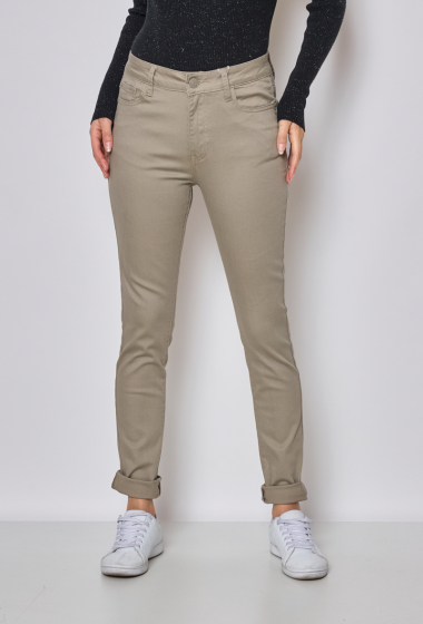 Grossiste KY CREATION DENIM - Pantalon Taille Haute Slim