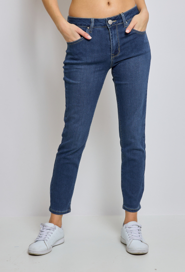 Wholesaler KY CREATION DENIM - High Waist Slim Trousers