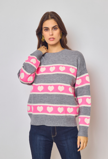 Wholesaler Ky Création - Heart Band Sweater