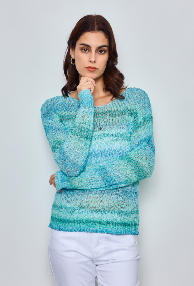 Wholesaler Ky Création - Crochet multicolored sweater