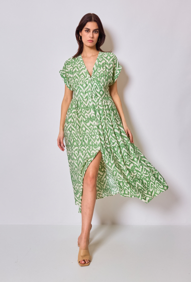Wholesaler Ky Création - Long dress with button
