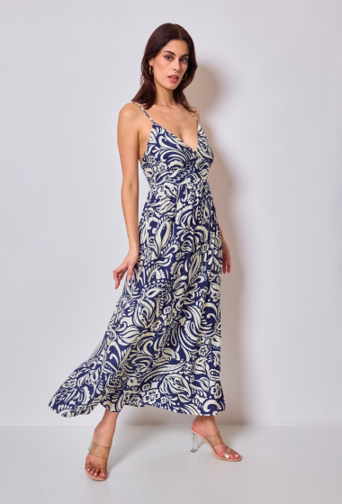 Wholesaler Ky Création - Long printed strap dress