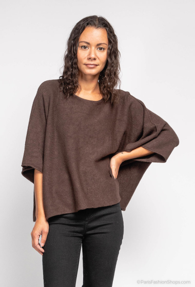 Grossiste KZB - Pull poncho sans couture