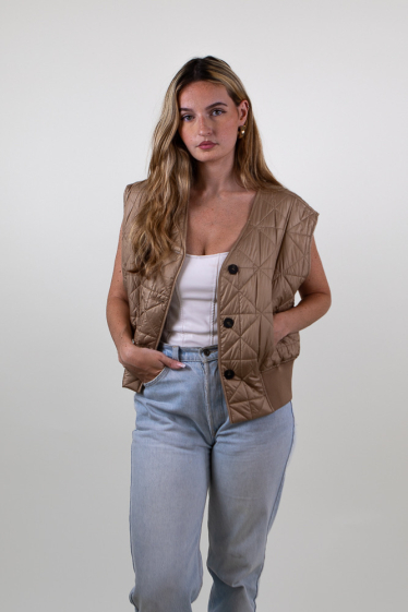 Grossiste Kzell Paris - Sleeveless Quilted Jacket