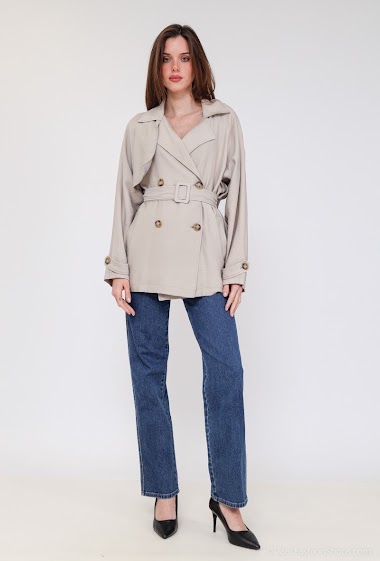 Wholesalers Kzell Paris - Short trench with details