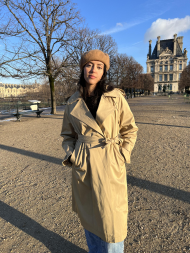 Wholesaler Kzell Paris - Girly trench coat with details