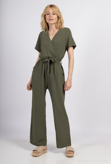 Wholesaler L.H - Plain wrap jumpsuit