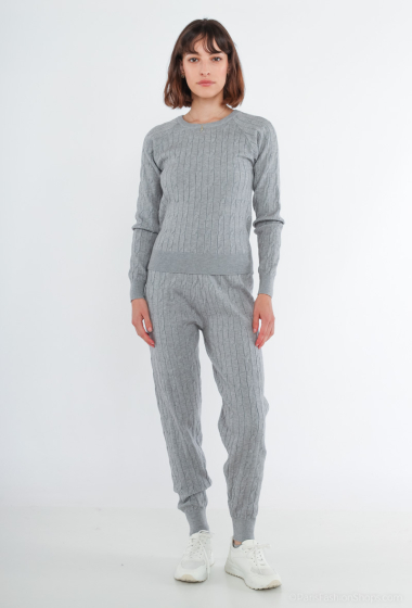 Wholesaler L.H - Cable sweater and leggings set
