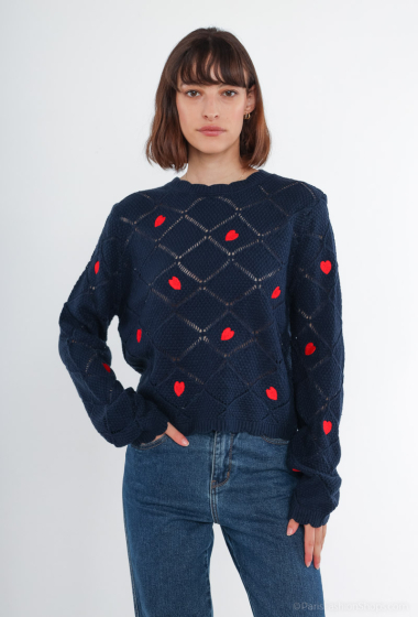 Wholesaler L.H - Heart motif jumper
