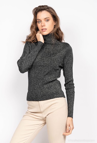 Wholesaler L.H - Turtleneck Shiny sweater