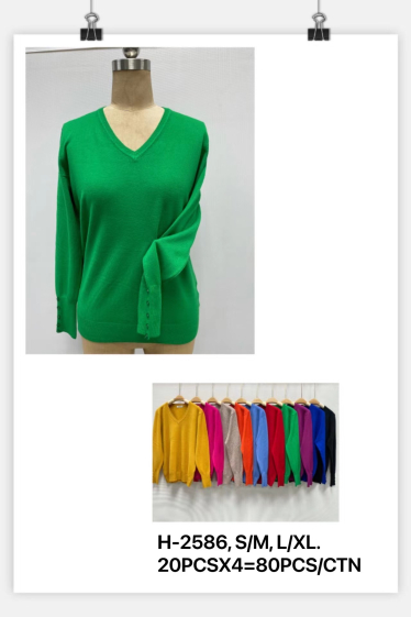Wholesaler L.H - V-neck sweater