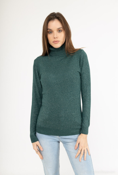 Wholesaler L.H - Lurex turtleneck sweater