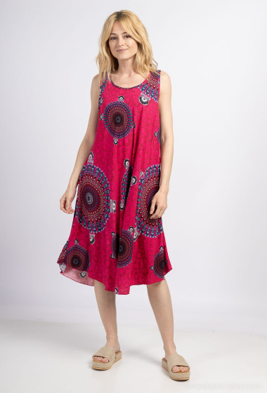 Wholesaler L.H - Mandala print strap dress