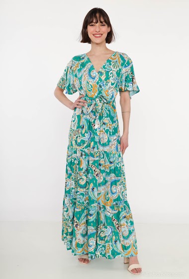 Wholesaler L.H - Printed wrap dress
