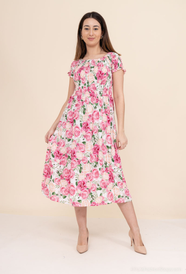 Wholesaler L.H - Smocked floral dress