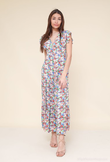 Wholesaler L.H - Print dress V-neck