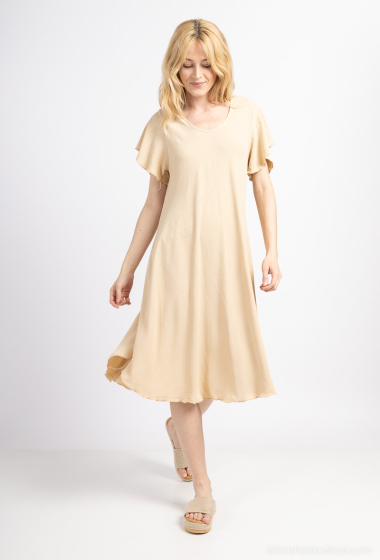 Wholesaler L.H - Plain mid-length dress