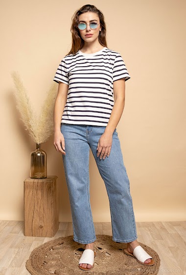 Wholesaler L.H - Striped t-shirt