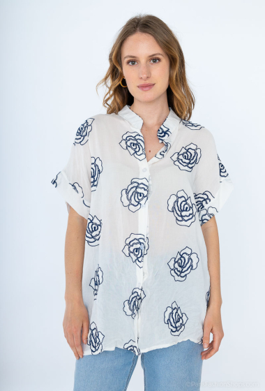 Wholesaler L.Steven - Embroidered shirt