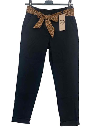 Wholesaler L.Steven - Trousers with scarf belt