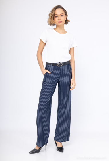 Wholesaler L.Steven - Wide striped pants