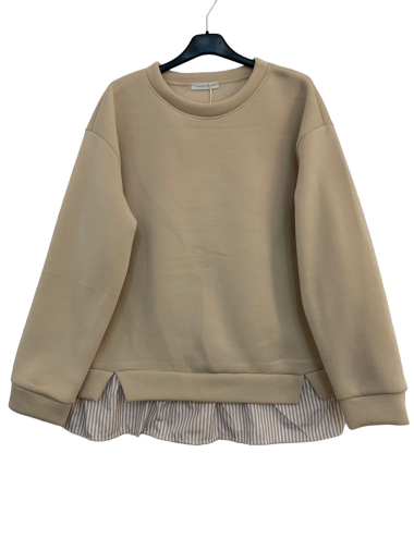 Wholesaler L.Steven - Bi-material sweater