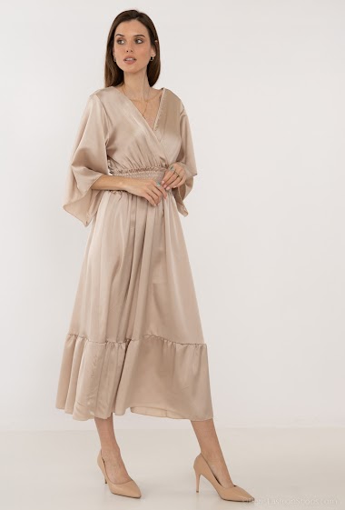 Wholesaler L.Steven - Long satin dress