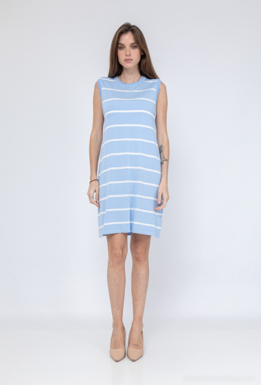 Wholesaler L.Steven - Striped mid-length dress