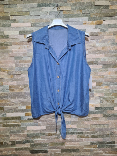 Wholesaler L.Style - Sleeveless knotted shirt