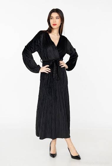 Wholesaler L.Style - Velvet dress and belt