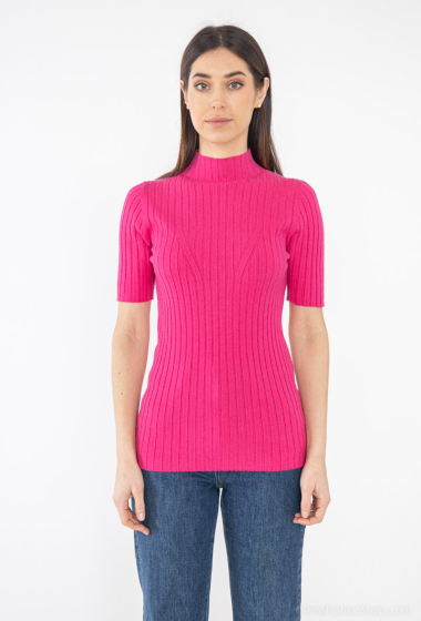 Wholesaler L.Style - T-shirt under high neck sweater