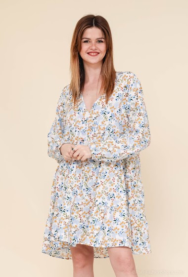 Wholesaler L8 - Printed midi dress