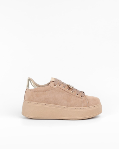 Wholesaler La Bottine souriante - Suede sneakers with thick sole