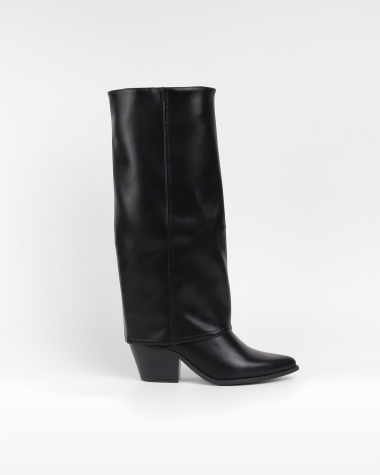 Wholesaler La Bottine souriante - Heeled cowboy boots with faux leather flap
