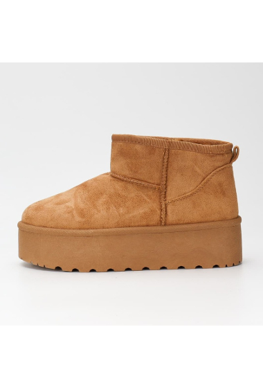 Wholesaler La Bottine souriante - Furry winter ankle boots with platform sole