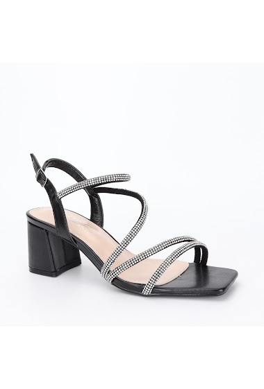 Wholesalers La Bottine souriante - High heel sandals with strass