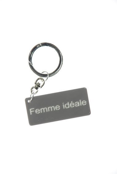Großhändler La p'tite cachottière - Porte clefs "Femme Idéale"