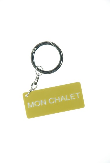 Wholesaler La p'tite cachottière - Porte clefs "Mon Chalet"
