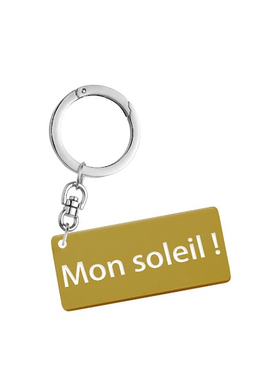 Wholesaler La p'tite cachottière - Porte clefs "Mon soleil !"