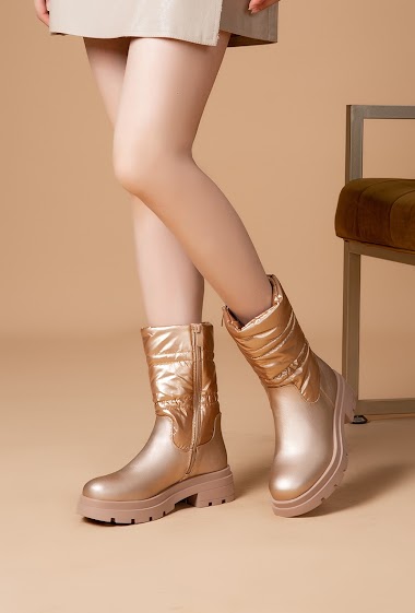 Glory 100 leather platform ankle boots