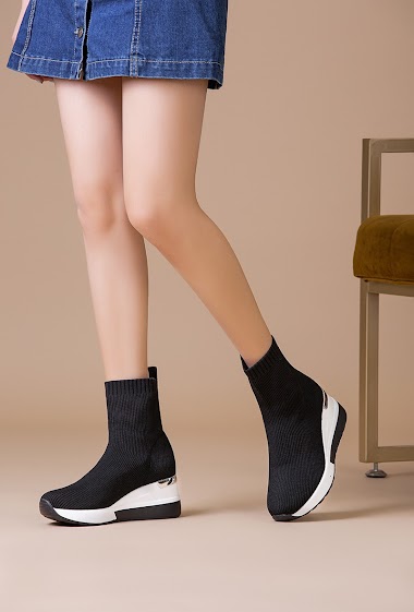 Großhändler Lady Glory - Sock ankle boots with comfort sole