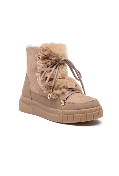 Wholesaler Lady Glory - Furry suede ankle boots