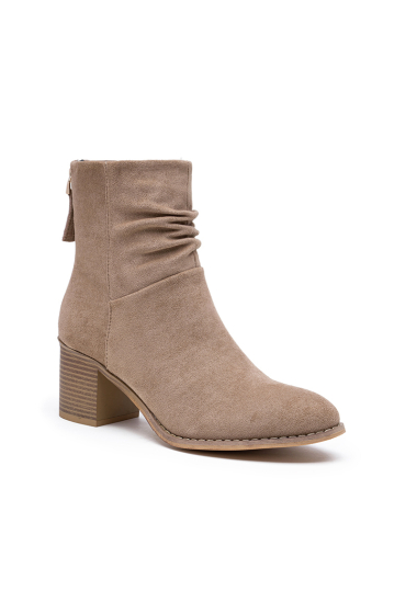 Wholesaler Lady Glory - Double opening suede ankle boots