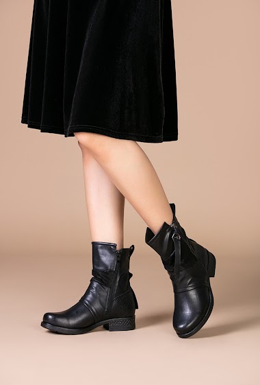 Wholesaler Lady Glory - Original multi-material ankle boots