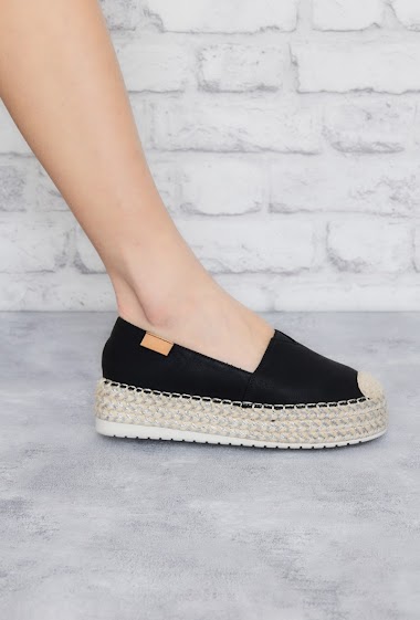 Colorblock store platform espadrille