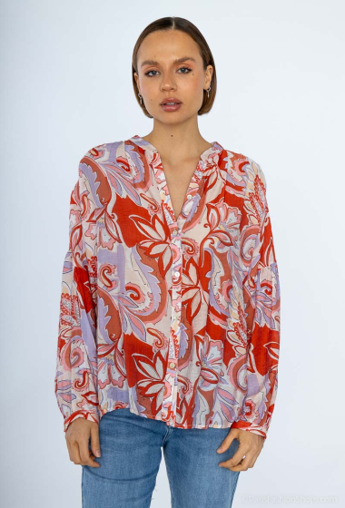Wholesaler LAJOLY - Long sleeve printed blouse