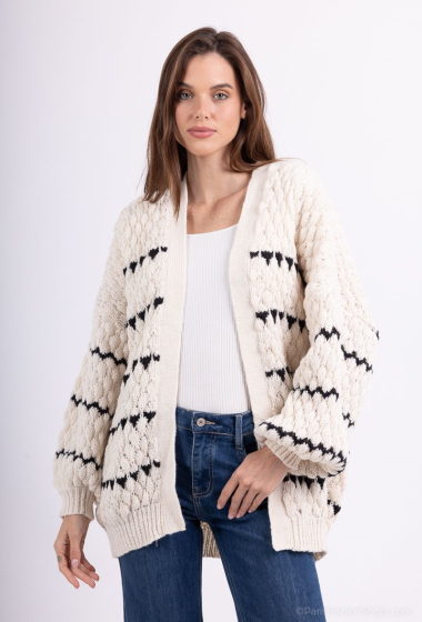 Wholesaler LAJOLY - Sequined Striped Sweater